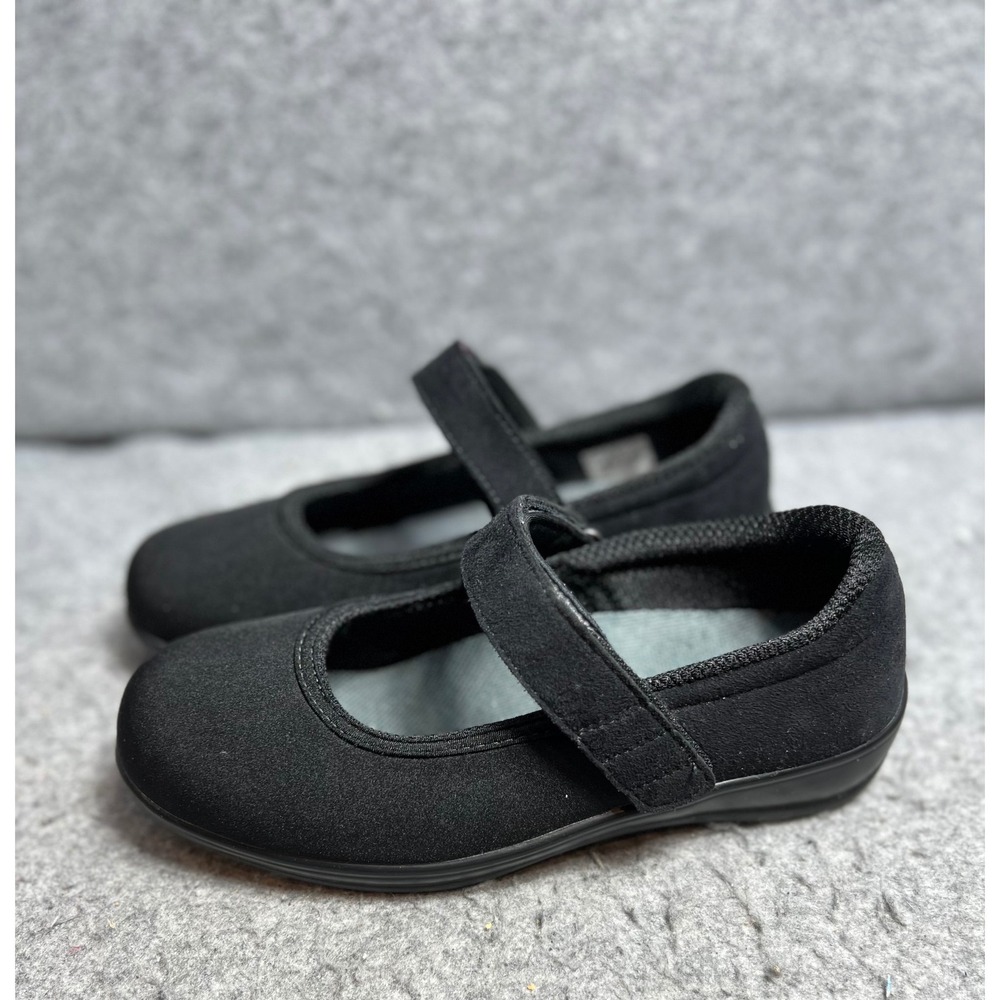 Orthofeet Womens Black Fabric Mary Jane Comfort Orthopedic Shoes Size 8 D Wide - Picture 2 of 6